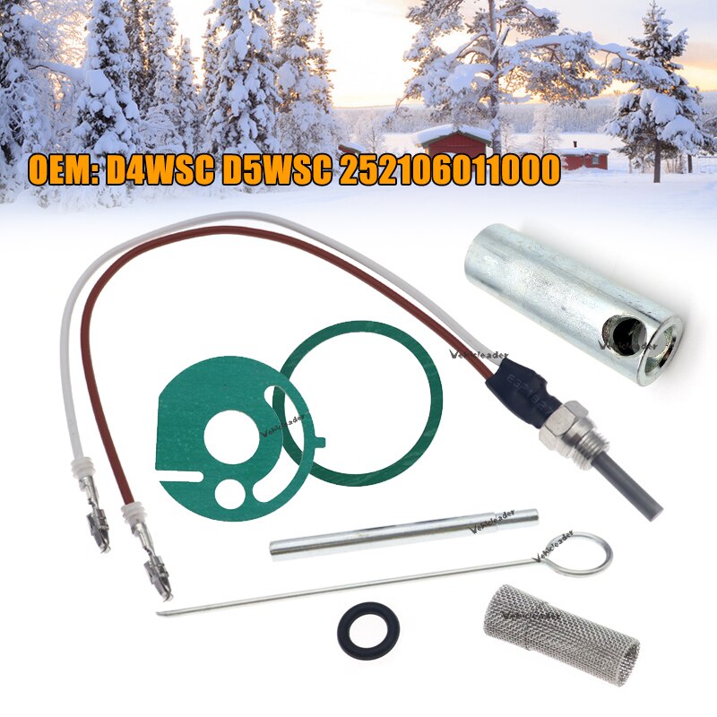 12V Car Diesel Air Heater Glow Plug +Strainer+Wrench+Burner Motor Gaskets For Eberspacher Hydronic D4WSC D5WSC 252106011000