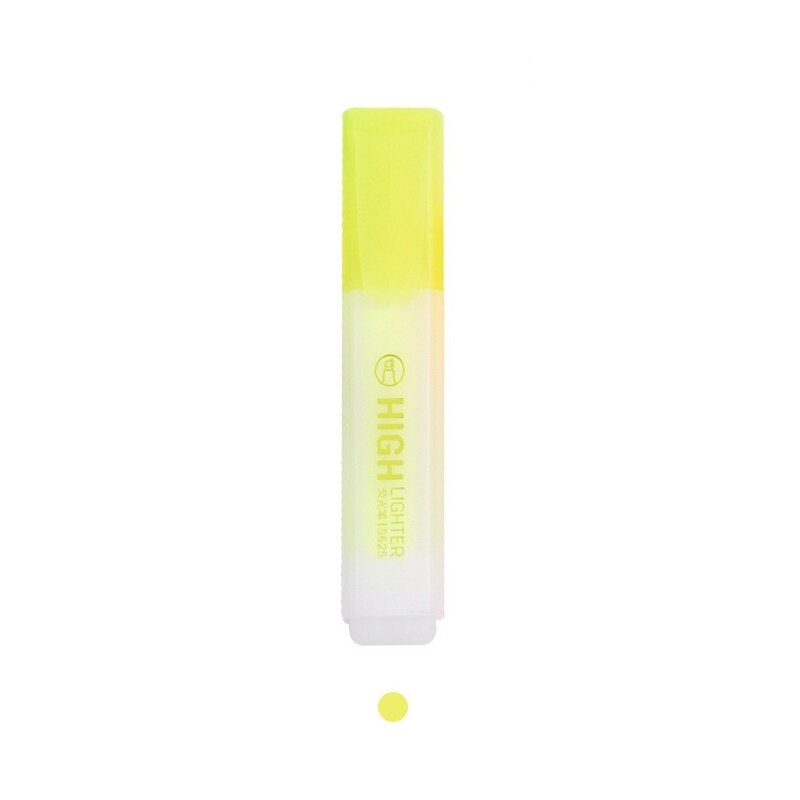 Rotulador subrayador de tamaño Jumbo transparente, para papel, copia de Fax, marcador de Punto, accesorios de oficina, suministros escolares, F070: Yellow