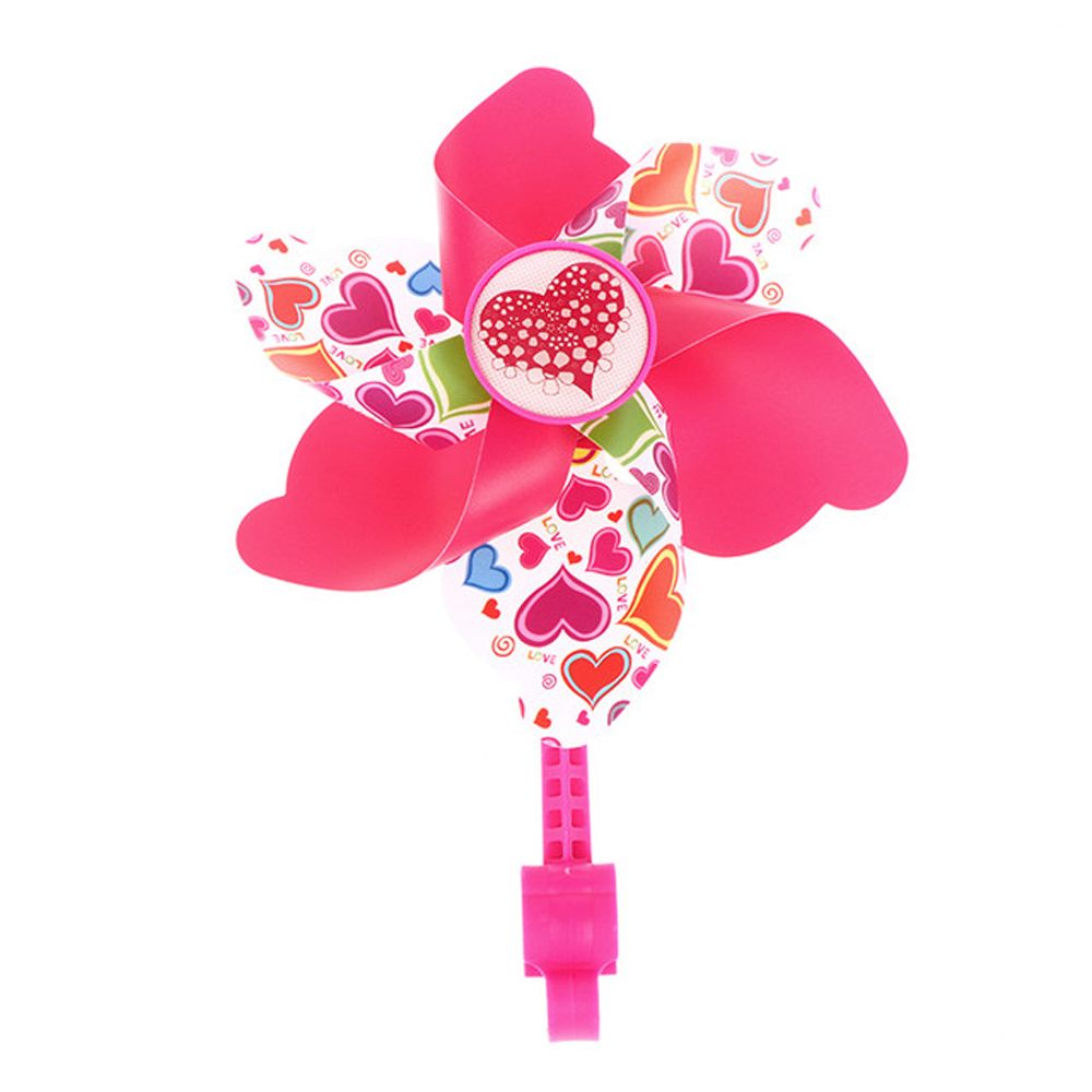 Kinderen Fiets Stuur Bloem Kleurrijke Pinwheel Windmolen Decoratie Voor Kids Fiets Scooter Onderdelen Accessoires: Pink love