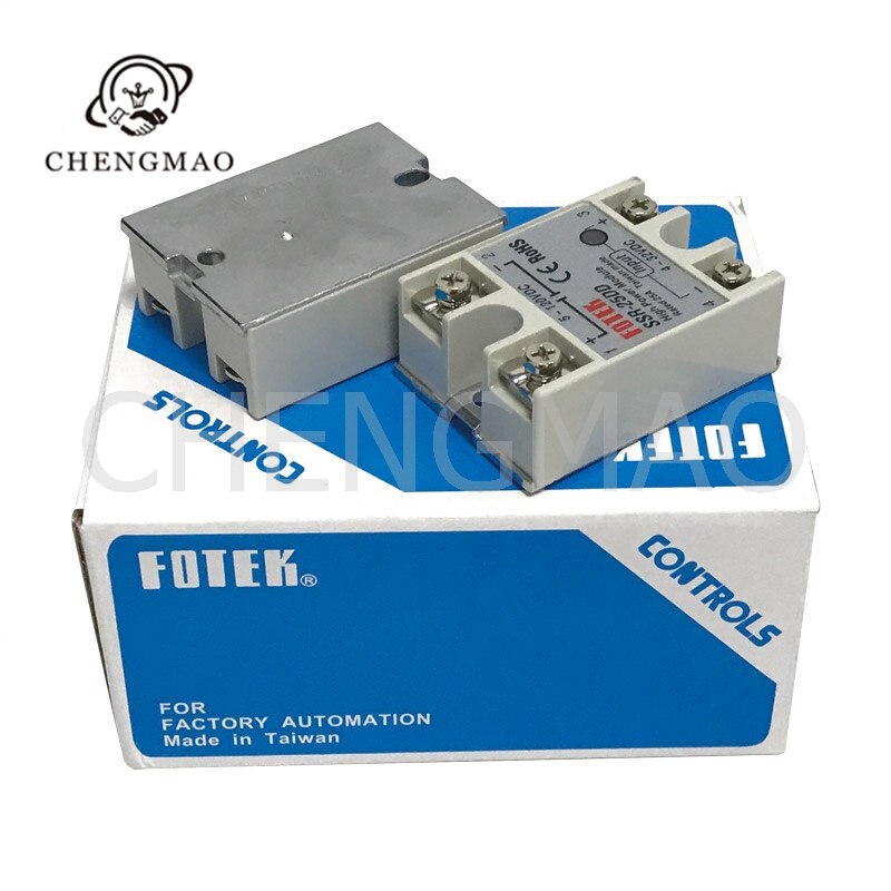 DC-SSR 25DD Fotex Eenfase Solid State Relais Module 25A Dd Ingangsspanning 3-32V Naar 5-60V Output Belasting