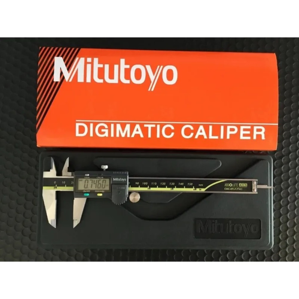 Mitutoyo 500-196-30 digitaalista työntömittaa 0-6 " 150mm absoluuttista mittausta  .0005 " /0.01mm noniusmittaustyökalua