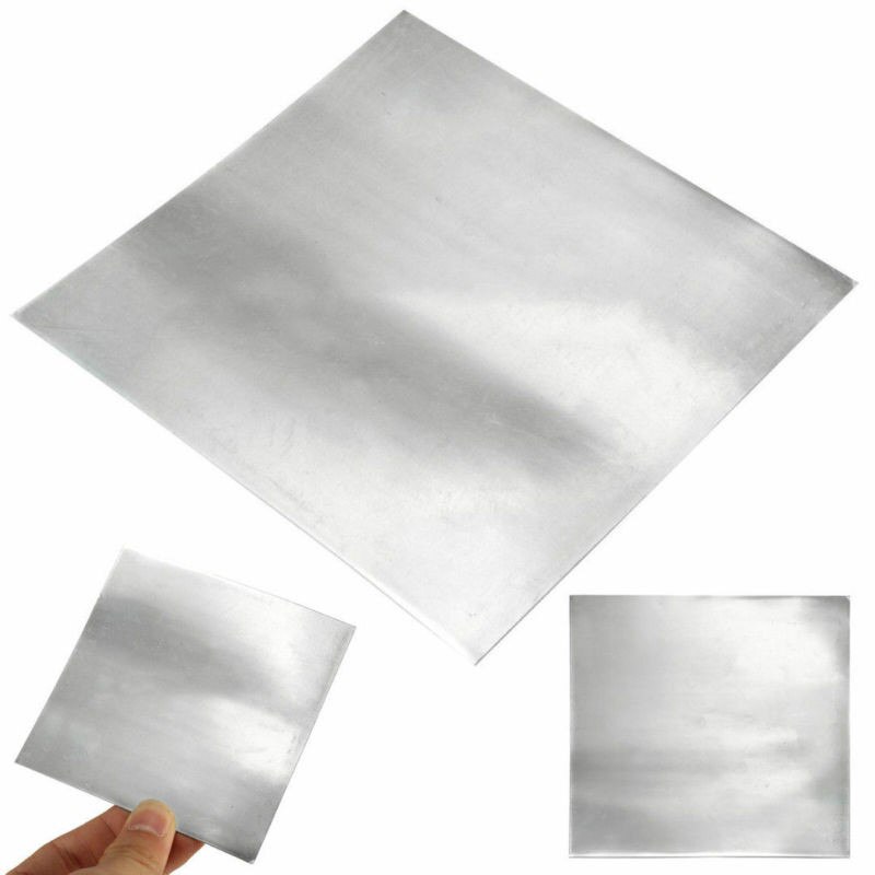 1Pcs Zinc Plate 99.9% Pure Zinc Zn Sheet Plate 100mmx100mmx0.5mm For Science Lab Accessories