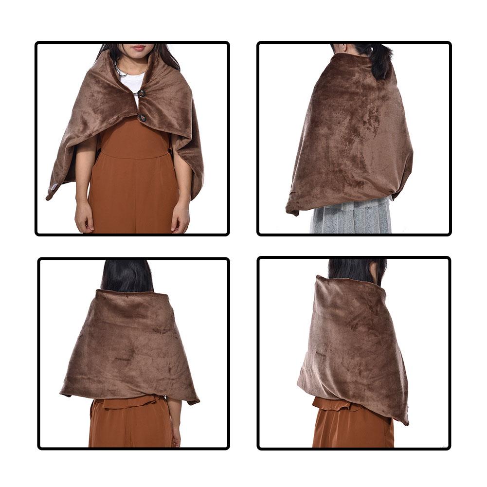 USB Heated Shawl Winter Warm Thermal Electric Heating Shoulder Blanket For Outdoor Camping Hiking Office And Sofa Use Warmer