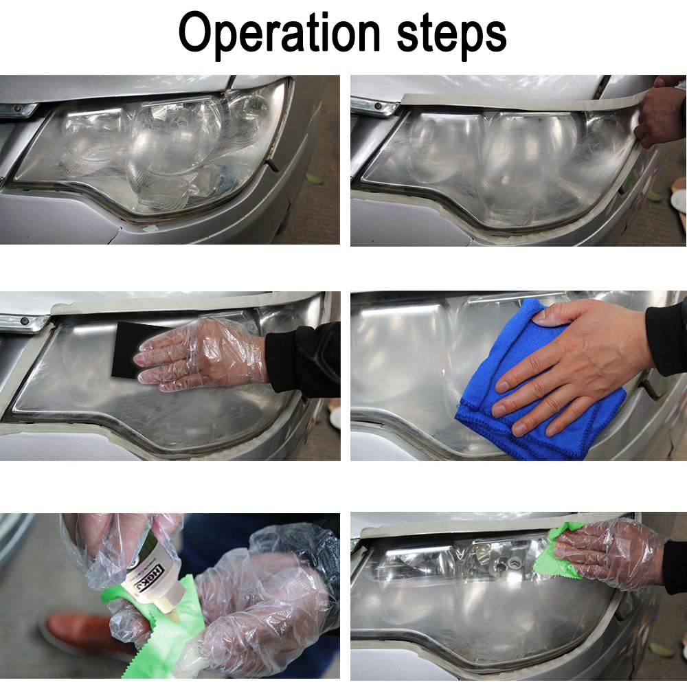 5 In 1 HGKJ Car Accessories Automotive Car Window cleaner Auto Cleaning Glass headlight repair renovation tool