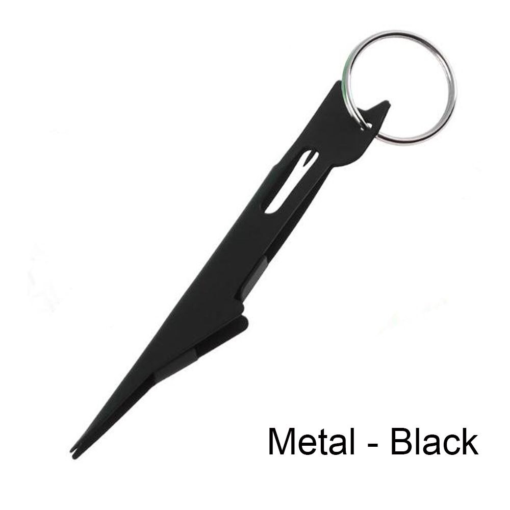 Multifunctional Stainless Steel &amp; Plastic Quick Nail Knot Tying Tool &amp; Loop Tyer Hook Tier for Fly Fishing Tackle: Metal  Black
