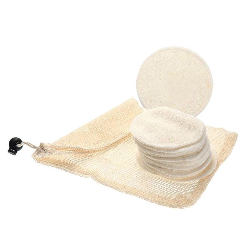 12 Stks/set Bamboevezel Make-Up Remover Weefsels Herbruikbare Vrouwen Cosmetische Doekjes Up Verwijderen Pad Handdoek
