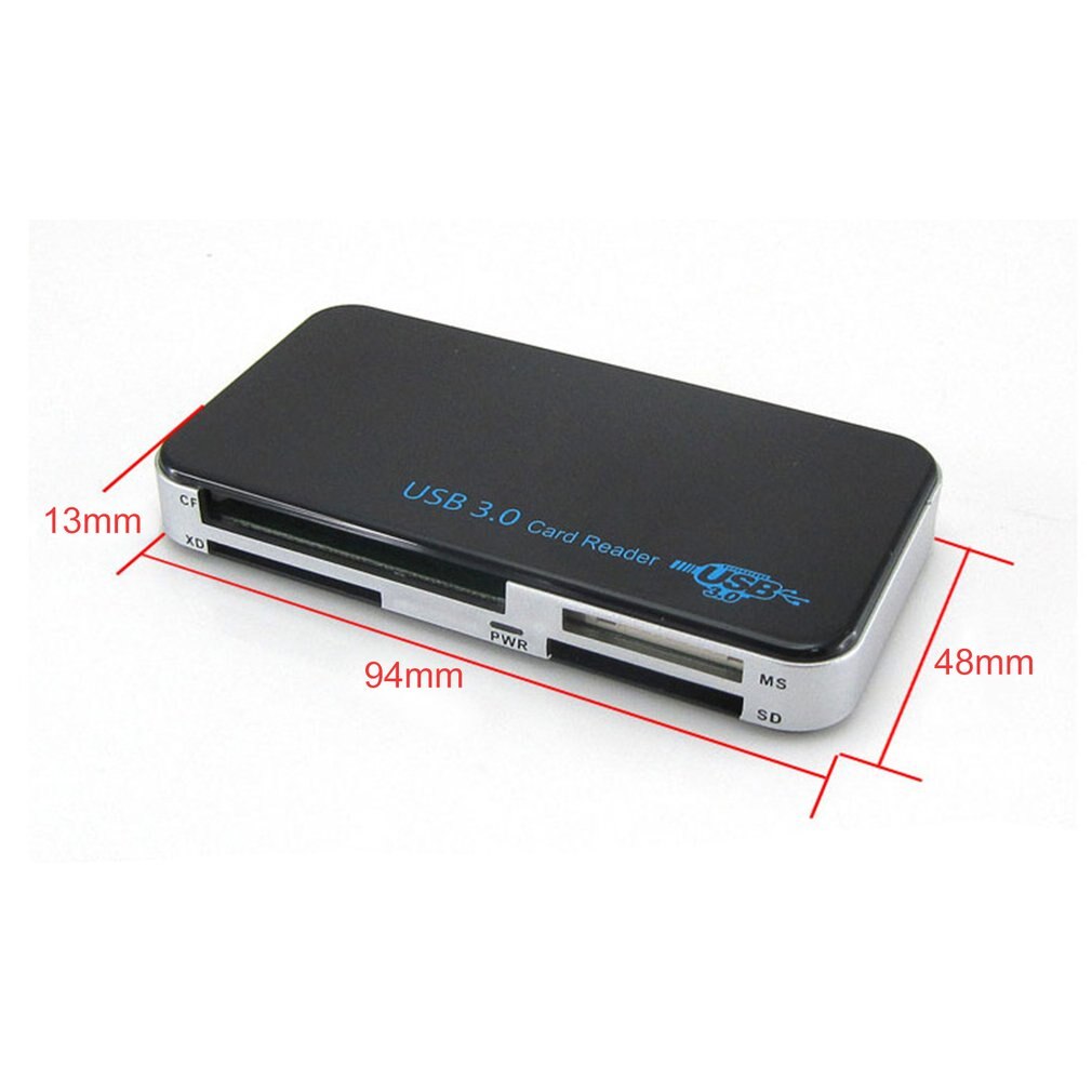 USB 3,0-en-1 Flash compacto Multi adaptador de lector de tarjetas de alta velocidad de 5Gbps USB lector de tarjeta SD TF XD CF las tarjetas Secure Digital