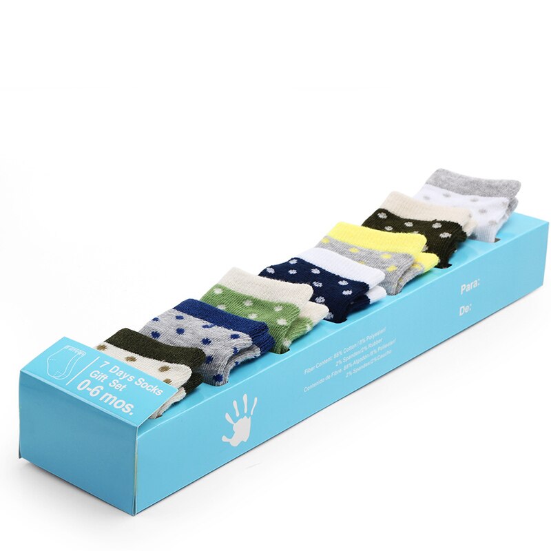 6 Pair Baby Socks for Boys Girls Infant Cotton Cartoon Floral Pattern Socks Warm Anti Slip Floor Socks: 2