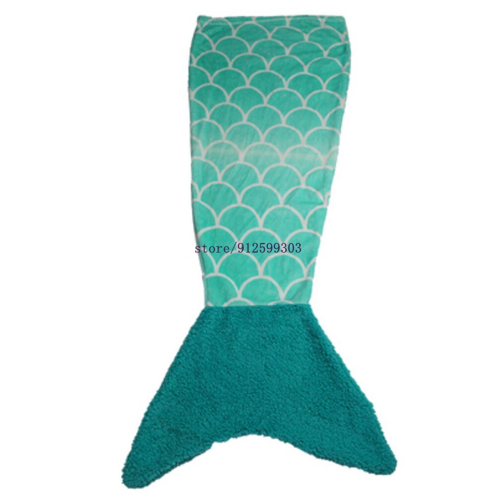 Manta de cola de sirena de tiburón para niños y adultos, saco de dormir, sofá, cama: B