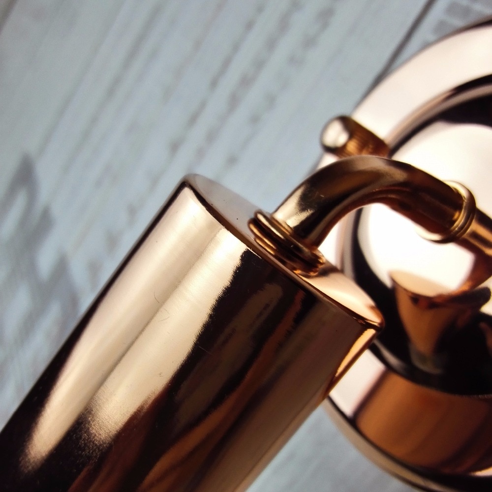 Rose goud afgewerkt DIY Muur lichtpunt E27 plated Loft amerikaanse retro vintage iron wandlamp 90 V-240 V Antieke lamp industriële