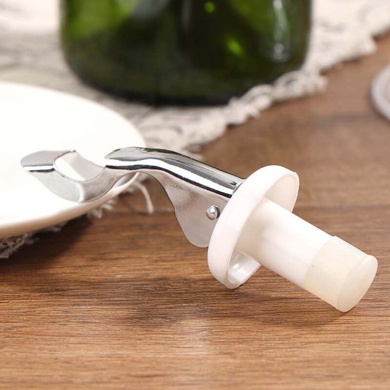 1PC presse vin bouchon vide scellé bouchon vin bouchon de bouteille vin économiseur casquettes Barware cuisine outils vin bouchon de bouteille: white