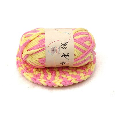 Fils de tissu fantaisie pour sac à crochet | Fil mélangé en coton doux fait à la main, coussin de couverture pour tricot à la main 2cm 30m: 3