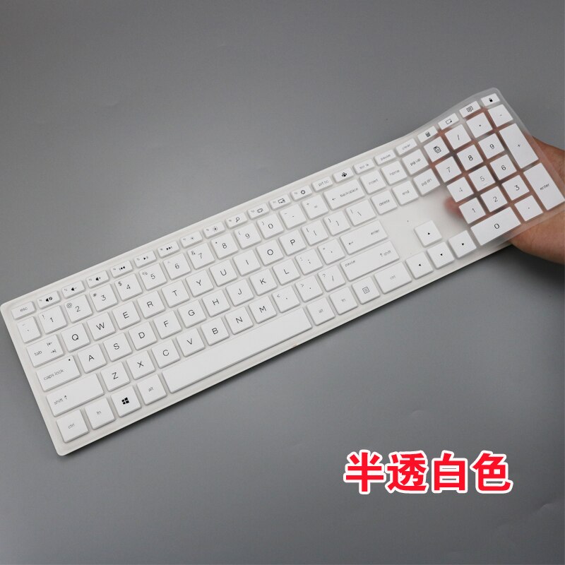 Voor hp pavilion all-in-one  pc 24-xa 24-xa0002a 24-xa0300nd 24-xa0051hk 23.8 inch desktop toetsenbord beschermhoes computer: Wit