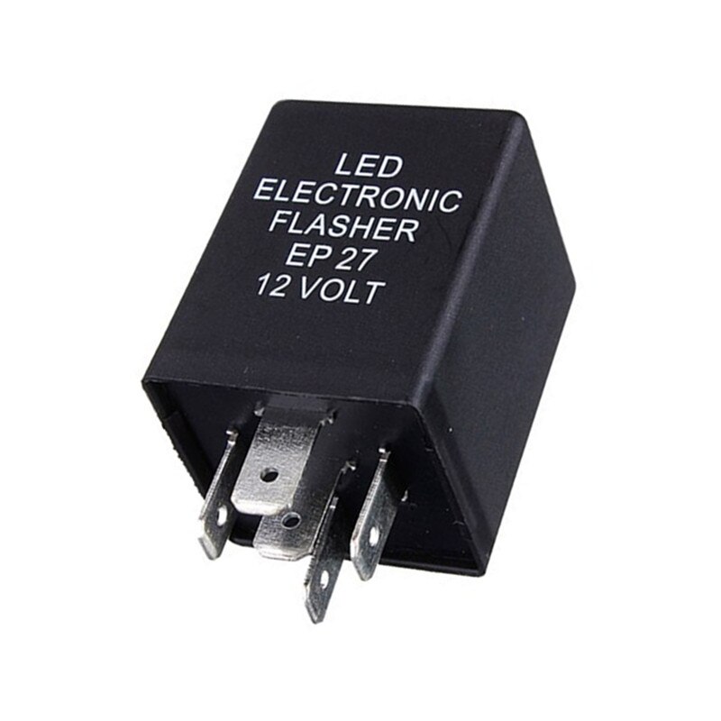 5 ben 12v bil led elektronisk blinkrelæ  ep27 led blinklys blink blinkrelæ biltilbehør
