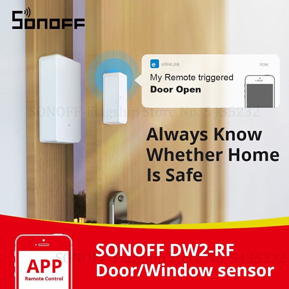 1-10 Pcs Itead Sonoff DW2 Rf Deur Raam Alarm Sensor Draadloze Magnetische Deur Detector Anti-Diefstal Alarm smart Home Security