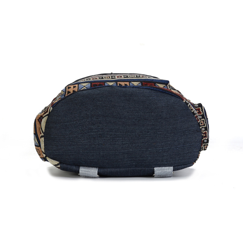 Nueva mochila Vintage de lona de para mujer, mochilas étnicas, mochilas bohemias, mochila escolar Rugzak, mochila