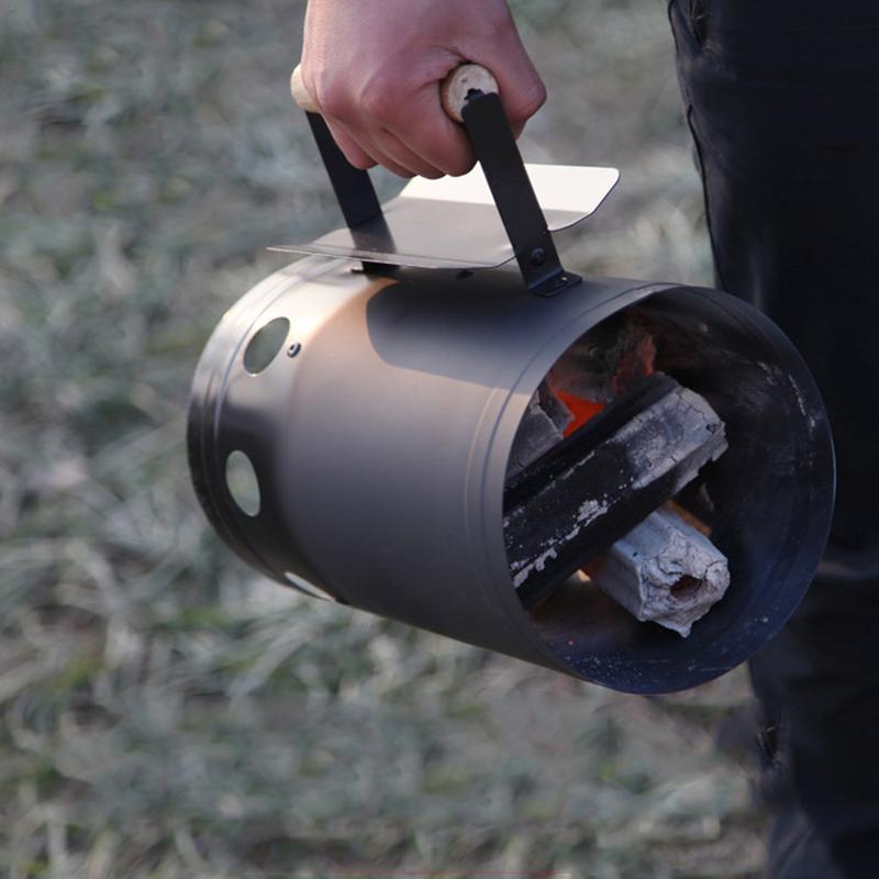 Barbecue Gereedschap Snelle Punt Houtskool Ontsteking Vaten Carbon Fornuis Ontsteking Outdoor Barbecue Gereedschap Bamboe Schoorsteen Starter