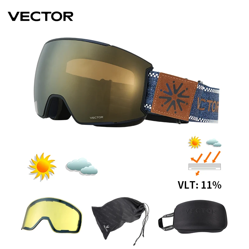 OTG Ski Goggles Snow Glasses Men UV400 Anti-fog Coatings Snowmobile Snowboard Skiing Women Sunglasses Outdoor Winter Sport: Silver