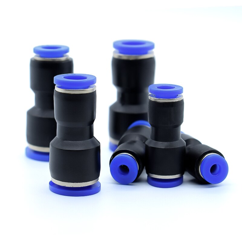 1PCS PU PG Blue Pneumatic Fitting Pipe Connector Tube Air Quick Fittings Water Push In Hose Couping 4mm 6mm 8mm 10mm 12mm 14mm