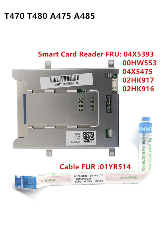 Voor Lenovo Thinkpad T470 T480 A475 A485 Smart Kaartlezer Kabel 04X5393 04X5475 00HW553 Kabel 01YR514