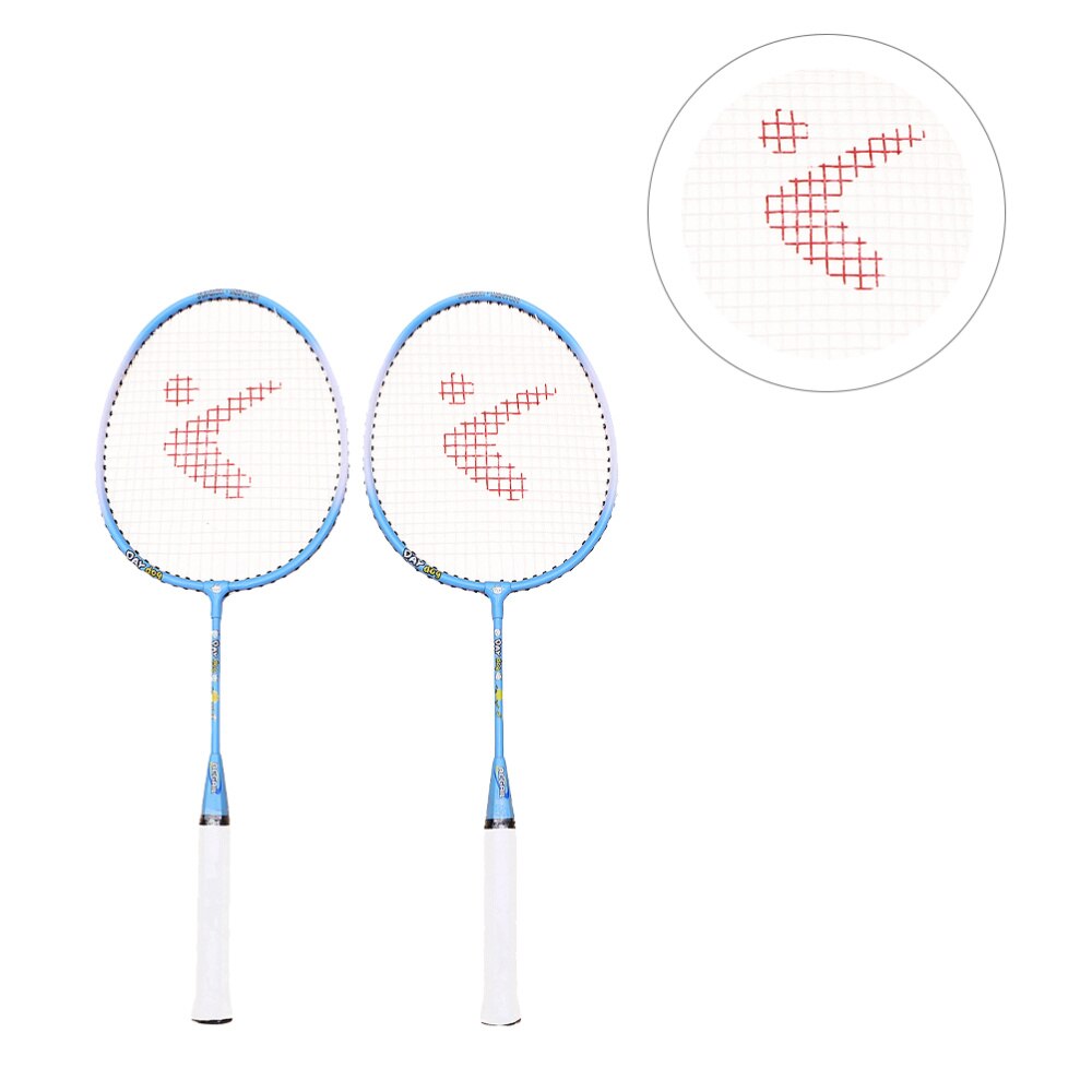 1 par badmintonketcher aluminium bærbart sportsudstyr badminton sæt til voksne voksne: Default Title