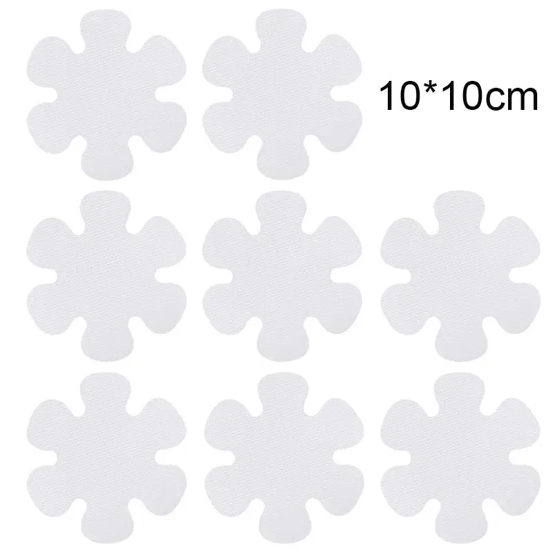6/12/20PCS Anti Slip Bathtub Stickers Waterproof Flower Shaped Self-Adhesive Safety Shower Anti-Slip Appliques for Home Bathroom