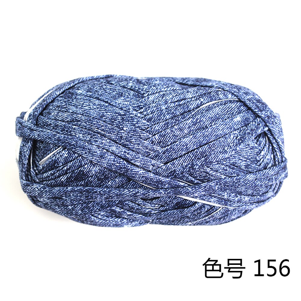 100% Polyester T-shirt Garen Lint Stof Garen Voor Hand Breien 100G Streng Fancy Garen: 156