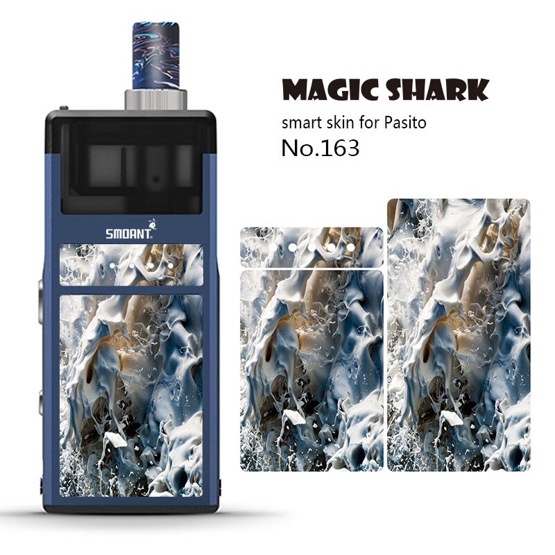 Magique requin serpent crâne drapeau américain v-vendetta Julie pas de décoloration PVC stéréo autocollant souple pour Pasito Film housse pour Smoant Pasito