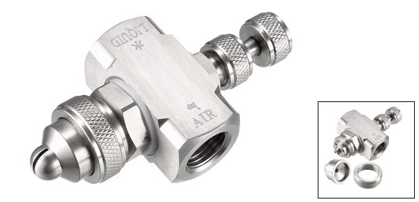 uxcell Air Atomizing Nozzle 1/4BSPT Misting Low Pressure Flat Fan Solid Cone Wide Angle Mix Type Spray Tip Nozzles
