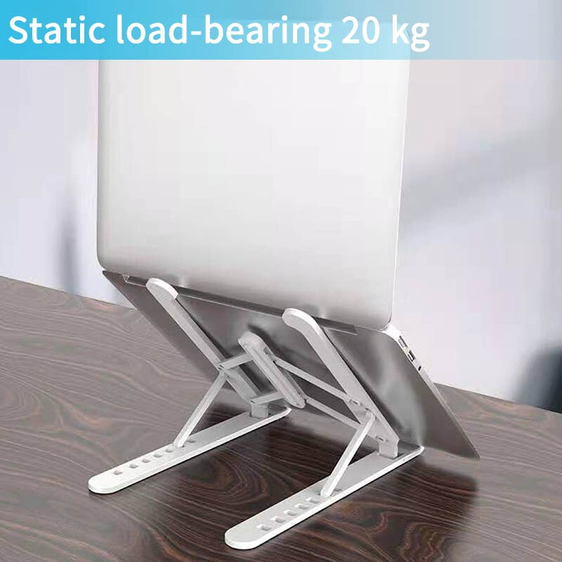 Laptop Cooler Holder for MacBook Air Pro Notebook Laptop Tablet Desk Mount Bracket Foldable Portable Bottom Side Cooling Stand