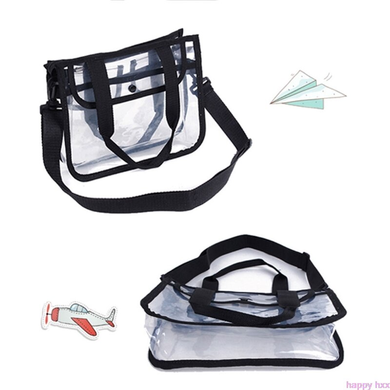 Women PVC Shoulder Bag Handbag Travel Tote Cosmetic Beach Toiletry Storage Case