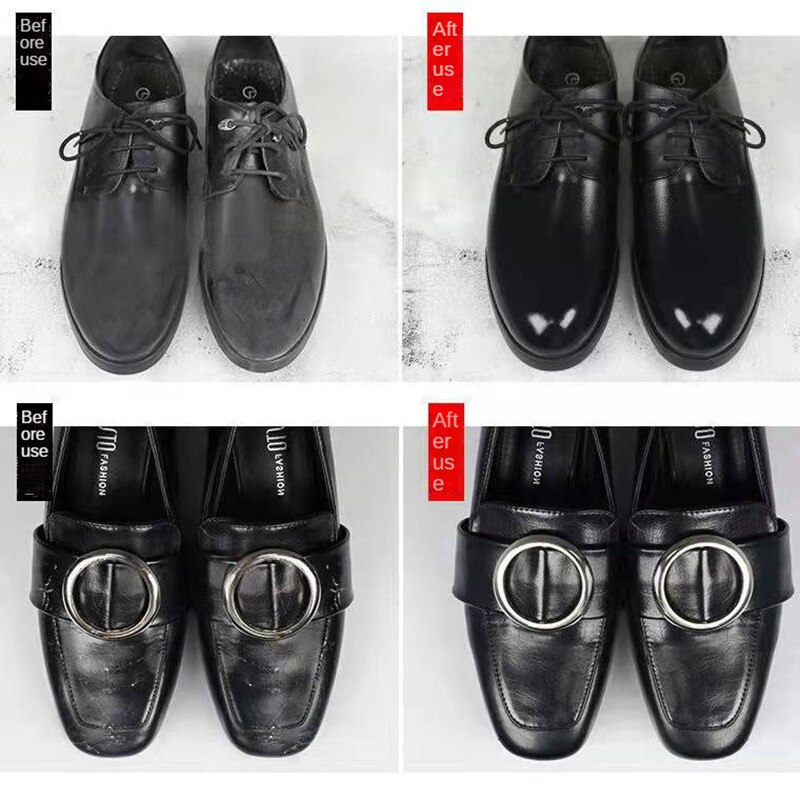 Schwarz Schuhcreme Farblose Flüssigkeit transparent Und Multifunktionale Leder Schuhe Wartung Öl Faul Schuh Bürsten Einteiliges