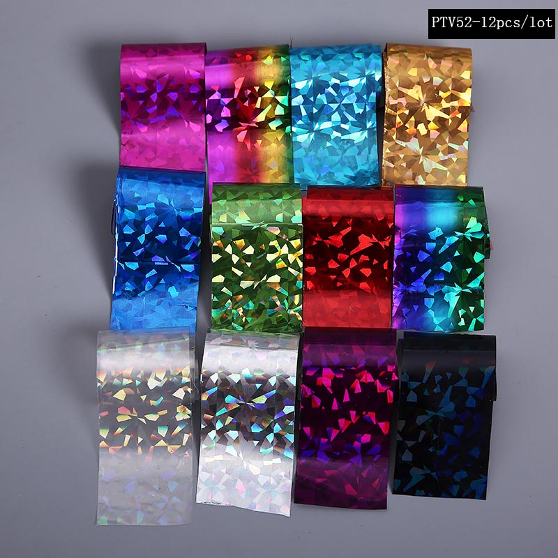 1set Starry Sky Nail Foils Nail Art Transfer Sticker Decal Stylish DIY Nail Tips Decoration: PTV52
