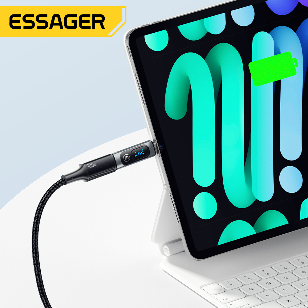 Essager USB C 3.0 OTG Adapter Type C To USB Type C PD 240W Digital Display Data Adapter 100W For Macbook Pro Air Samsung
