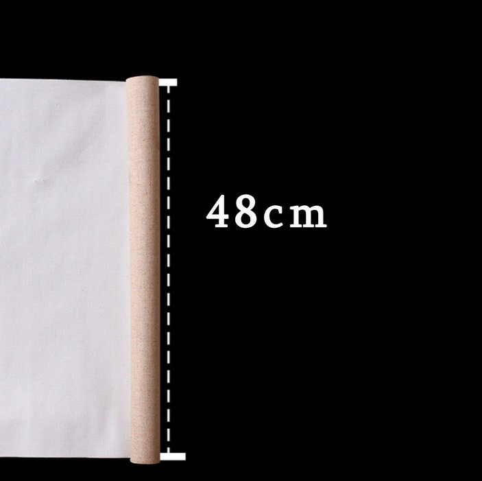 Linnen Blend Primed Leeg Canvas Voor Schilderen Laag Olieverf Doek 1m Een Roll, 28/38/48/58 breedte: 48CM