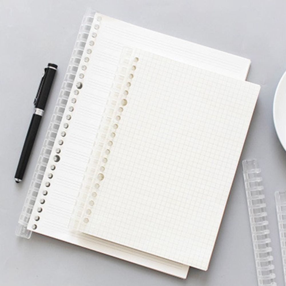 Circle Ring File Organizer Plastic Comb Bindings Notebook Binding Spines Loose Leaf Book Binder Rings Binder