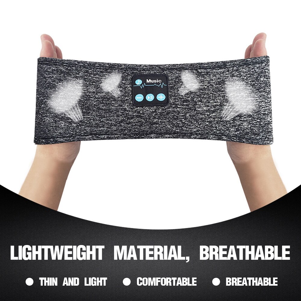 Bluetooth Musik Haar Band Anti-Schwitzen Drahtlose Kopfhörer Hände-freies Stereo Kopfhörer für Gym Fitness Sport Übung