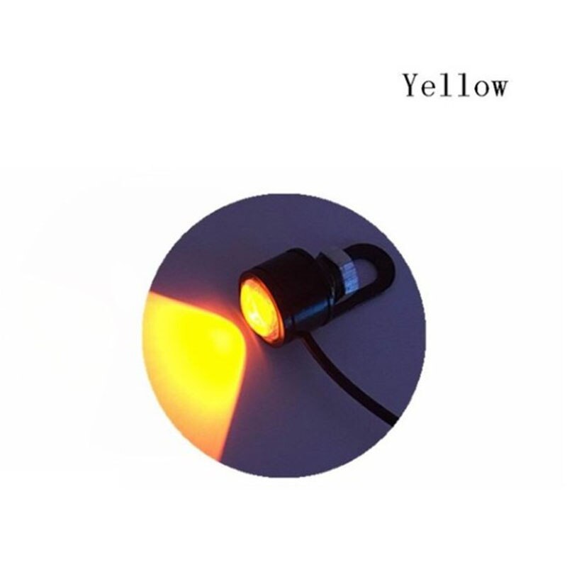 Lumières oculaires de faucon pour motos, feux de feu, accessoires pour lampe de reflux, modèle lumière LED: Yellow light