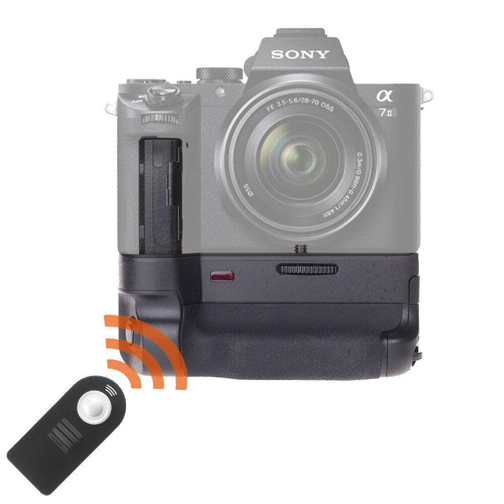 JINTU – Pack de support de batterie avec télécommande pour SONY A7II A7RII A7SII DSLR, appareil photo sans miroir BG-3EIR