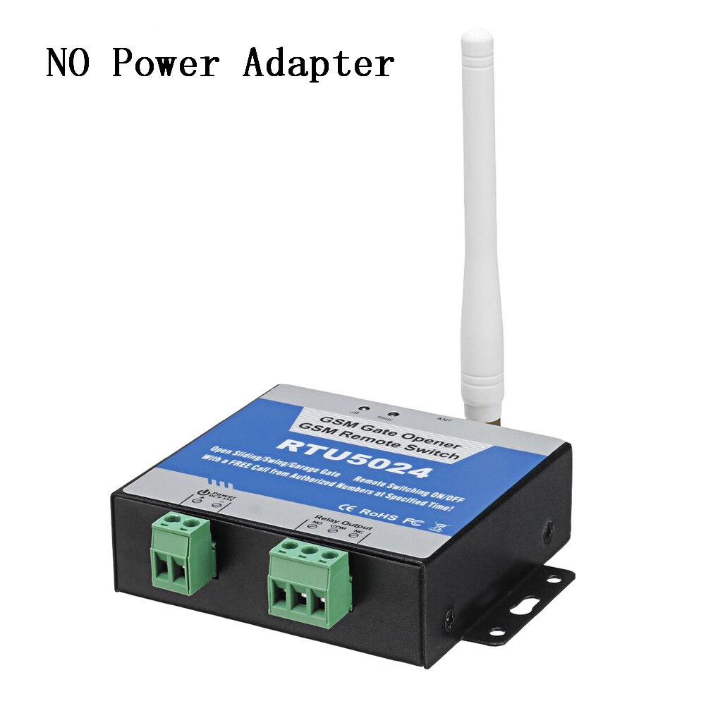 850/900/1800/1900MHz RTU5024 GSM Gate Opener Relay Wireless Remote Control Door Access Switch Free Call: A no power adapter