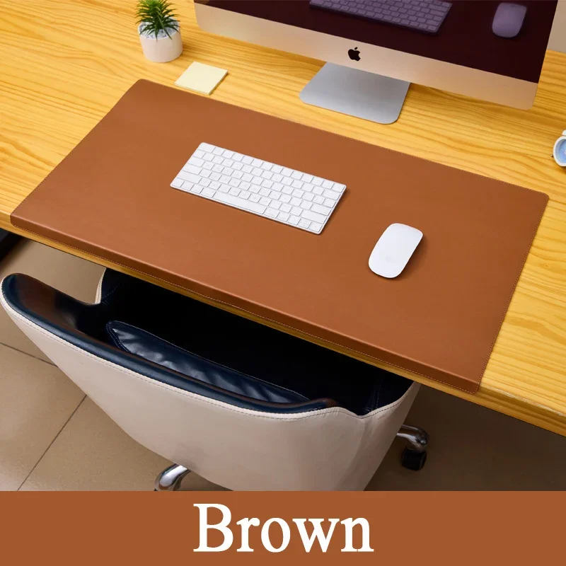Folding Big Mouse Pad Elbow Guard Wrist guard PU Leather Office Desk Mat Laptop Computer Pad Gaming mousepad desk mat: XS / WHITE