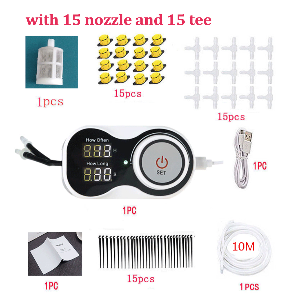 Intelligent Water Irrigation Controller Automatic Flower Watering Device for Balcony Office Garden Irrigation Water Sprayer