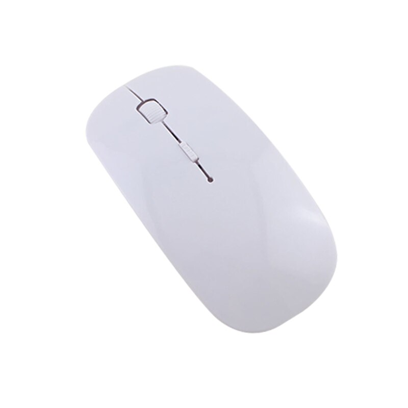 2.4g trådløs mus usb bluetooth mus til bærbare pc computer 3 niveauer dpi farverig universal trådløs usb mus: Hvid