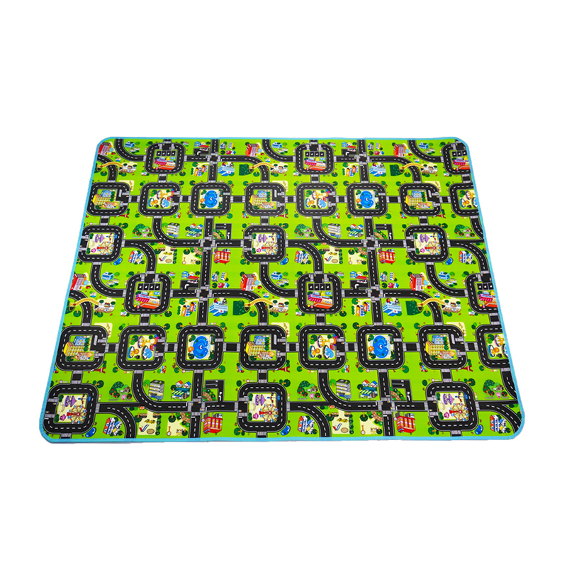 Alfombra para niños, Alfombra de espuma Eva para juegos de bebés, juguetes para niños, tapete para juegos de niños, tapetes, puzles, alfombras en el cuarto de juegos 4: Traffic park / 160cmx130cm