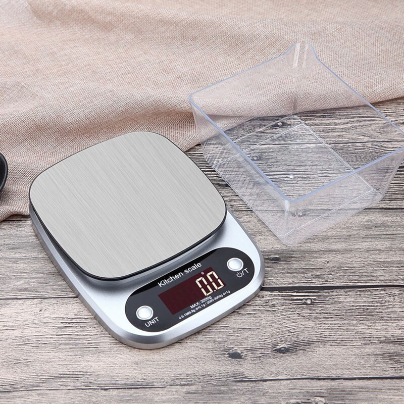 Portable Electronic Digital LCD Electronic Weighing Scale Gadgets Stainless Steel Electronic Scale Grams Kitchen Scales