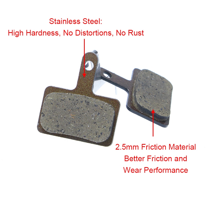 4 Pairs Resin MTB Cycling Bike Disc Bicycle Brake Pads for Shimano B01S Deore BR M465 475 Auriga Comp Drako Aquila Hylex