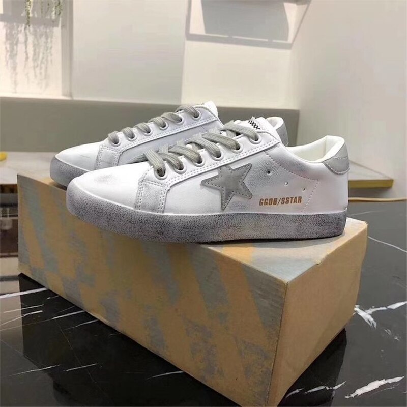 ciel étoilé chaussures été plat chaussures pour femmes blanc chaussures réfléchissant unique chaussures augmenté rétro chaussures