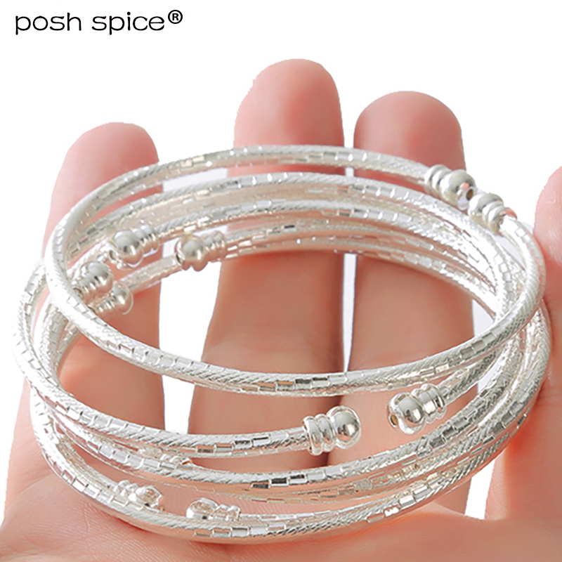 White color Middle East Wedding Jewelry Indian Bracelets Dubai Gold bangles for woman Ball Africa Sliver Bangle bracelet