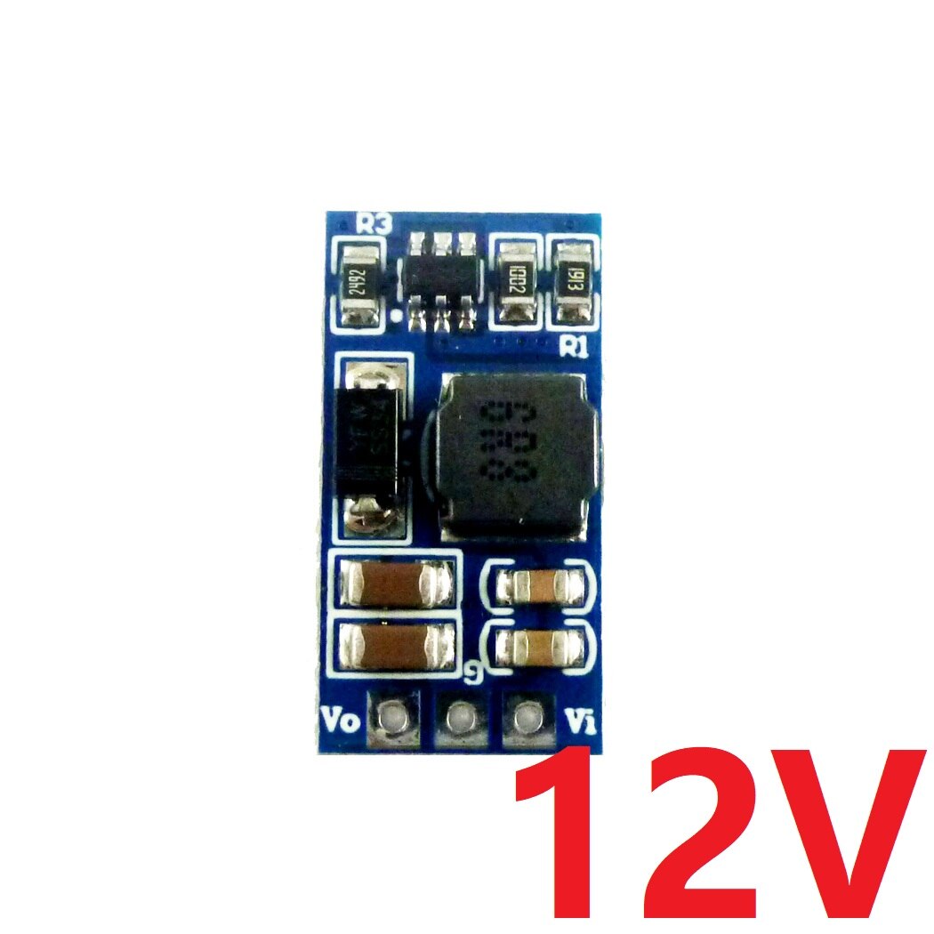 7W Mini Dc Dc Boost Converter 2.6-5.5V 5V 6V 9V 12V led Motor Regulator Module: 12V no Pin