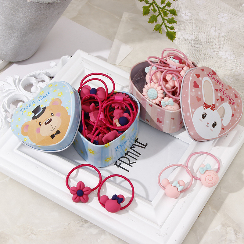 20 pz/lotto ragazze accessori per capelli confezione regalo fasce per capelli elastici fiore Clip di capelli archi nuova fascia per capelli fascia per capelli carino per bambini